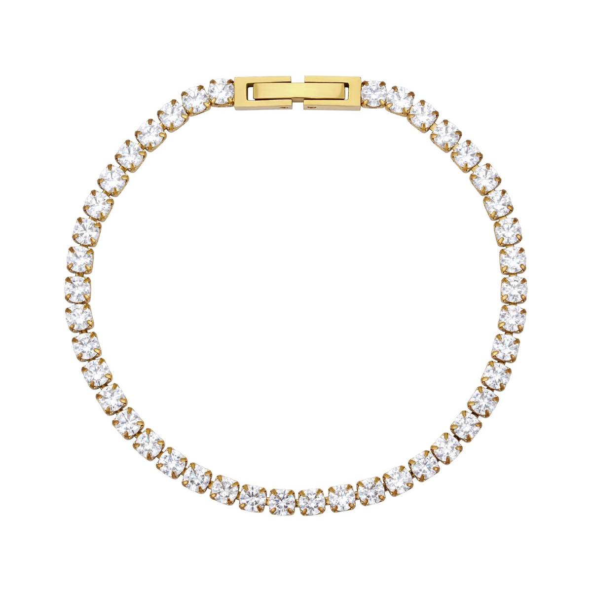 Tennis Armbånd 18K Guldbelagt 3mm