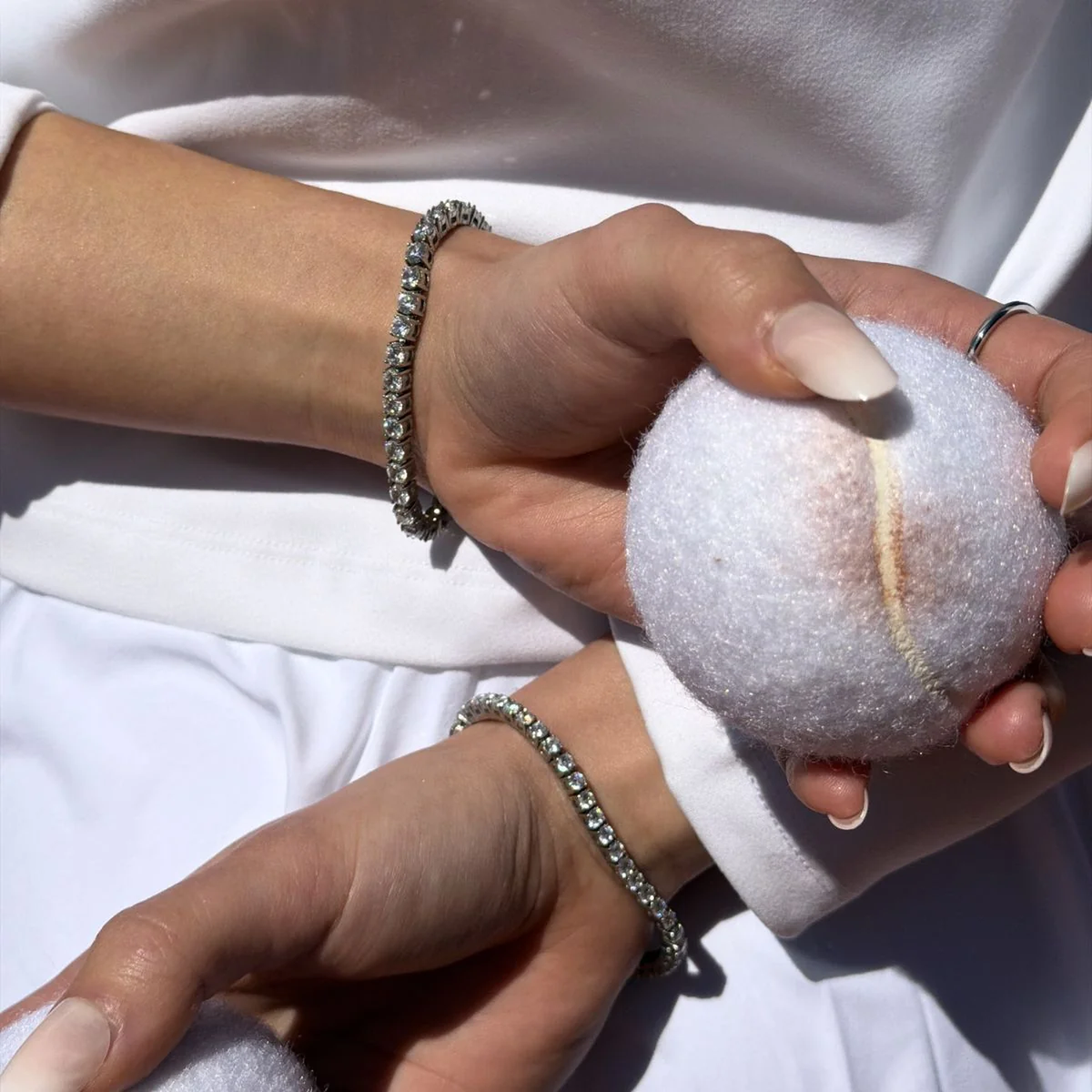 Tennis Armbånd Sølvfarvet 3mm